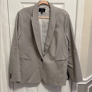 J. Crew Gray Bi Stretch Classic One Button Blazer Sz 20